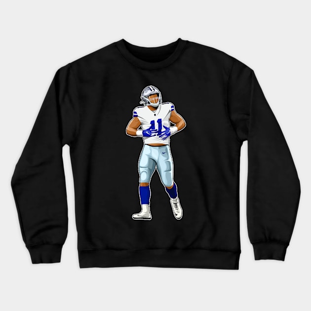 Micah Parsons #11 Hungry To Score Crewneck Sweatshirt by GuardWall17